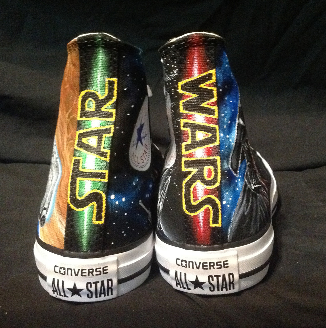 Diskriminere nabo T TieFighters — Hand-Painted Star Wars Shoes Created by Lorelei...