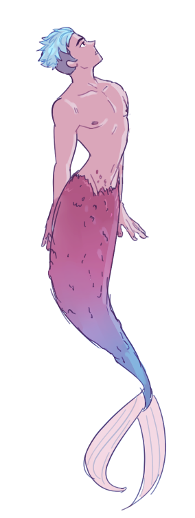 schneekerz:  dashingicecream:  last doodle for the night mermaid nepnop   but he hates water, how does this work???  That is the point, he is the little mermaid!