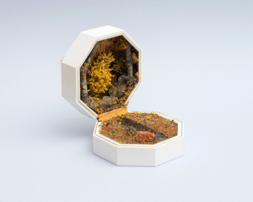 itscolossal:  New Unexpected Miniature Scenes Staged Inside Jewelry Boxes by Curtis Talwst Santiago
