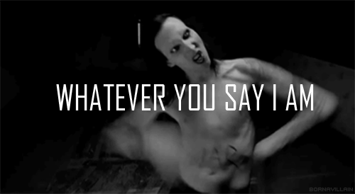 warshipmywreck1:  Marilyn Manson In Eminem The Way I Am Music Video. 