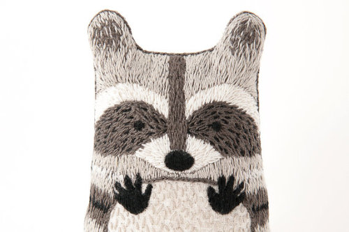 happypenguinart:Raccoon Embroidery Kit