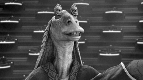 clonesrightsactivist: favourite couple: Emperor Palpatine x Jar Jar Binks “About three things 