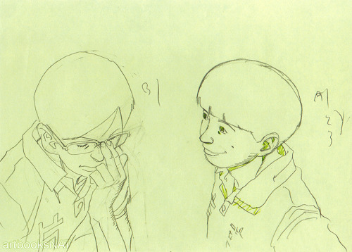 artbooksnat:  Ping Pong (ピンポン)Animation drawings from the emotional final episode of Ping Pong, selected from the art book titled Ping Pong Complete Works (Amazon US | JP).