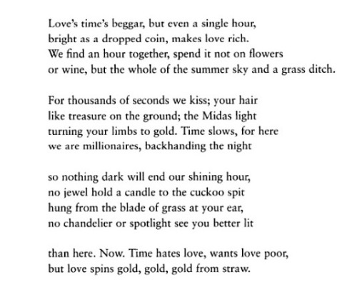 Carol Ann Duffy, ‘Hour’, Rapture