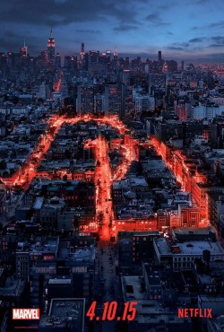thedailysuperhero:  It’s official. Marvel’s ‘Daredevil’ will premiere on Netflix on April 10 and here’s a new poster for it too!