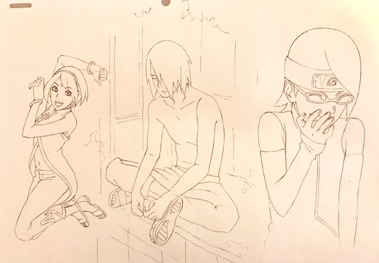 sasusakurules:  Uchiha Family A sketch made by Pierrot.. 