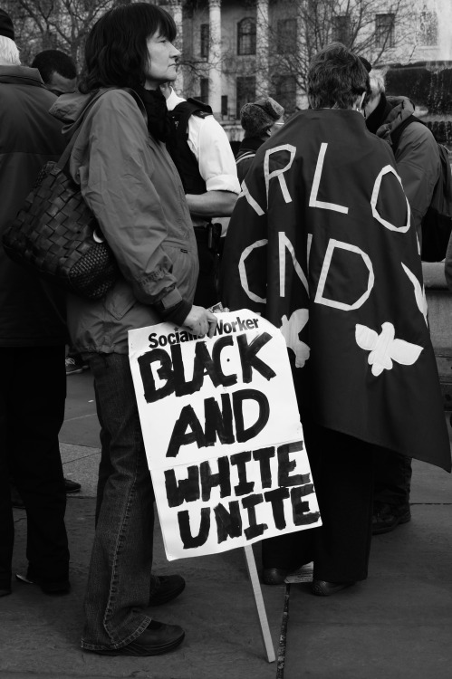 ProtestPhotographed March 2014, Trafalgar Square London