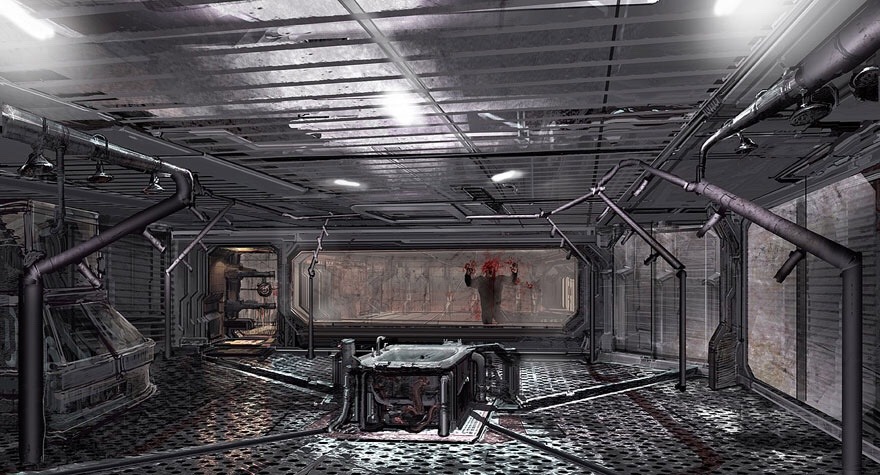 saveroomminibar:  Dead Space. Environment Concept Art by Jason Courtney 