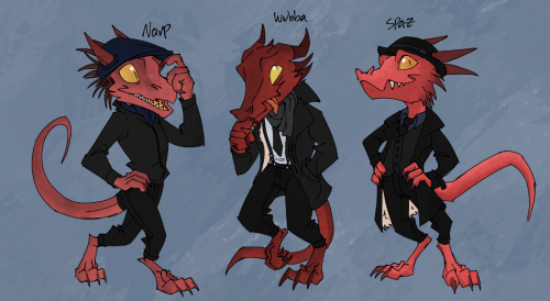 One of our party members, Slythe, adopted 3 Kobolds and made them fashionable as hell. I ADORE them 