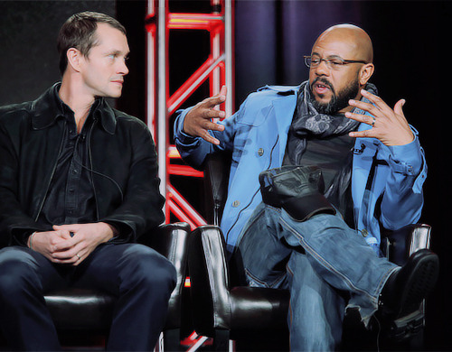 The cast of The Path at the 2016 Television Critics Association Winter Tour at Langham Hotel on Janu