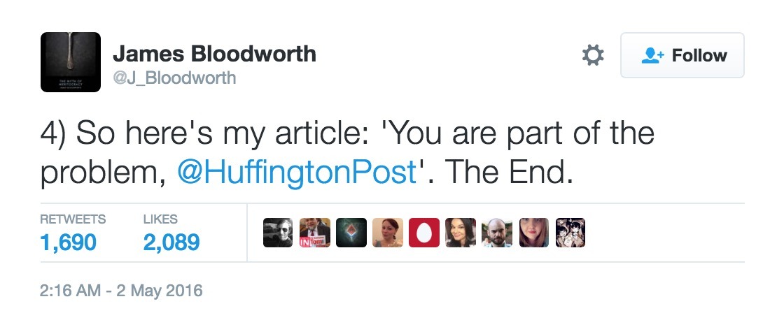 dailydot:  Huff Post asks author of book about unpaid labor to perform unpaid labor
