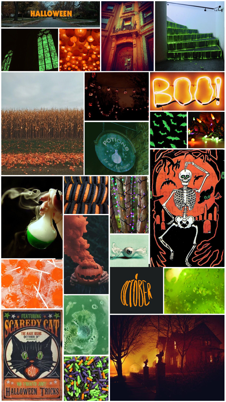 Green Halloween Aesthetic Image | Evi Halloween