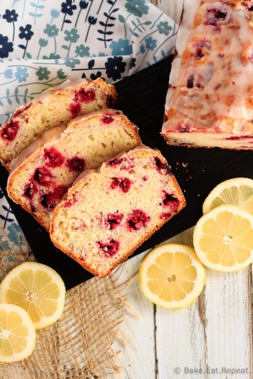 This glazed raspberry lemon bread is quick and easy to make and perfect to have with your morning co