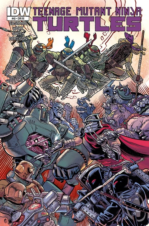 sayunclecomics: Lookat this TMNT cover I colored for Aaron Conley!