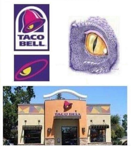 wumblr:wumblr:new cryptid: taco bell lizard. lives inside the building, peeks out the window in the 