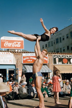 gingerbaci:Ed Fury & Pudgy Stockton in Santa Monica Beach by Bob Mizer, 1951- via x