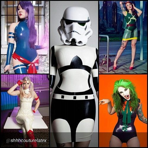 By @shhhcouturelatex &ldquo;Just a small selection of the cosplay costumes we&rsquo;ve made over the