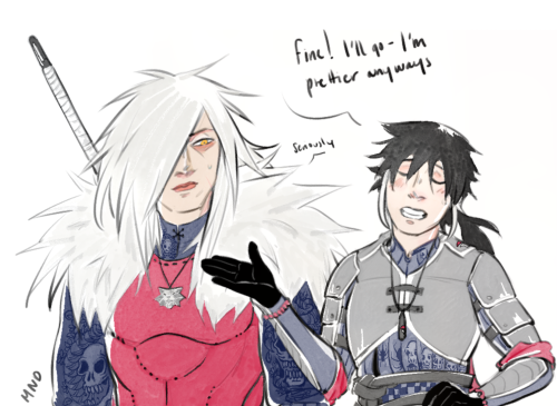 Day 1: Susanoo / Ghost / Witcher AU