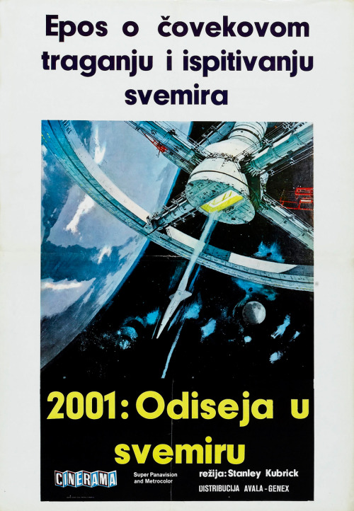 Yugoslav poster for 2001: A Space Odyssey (1968)