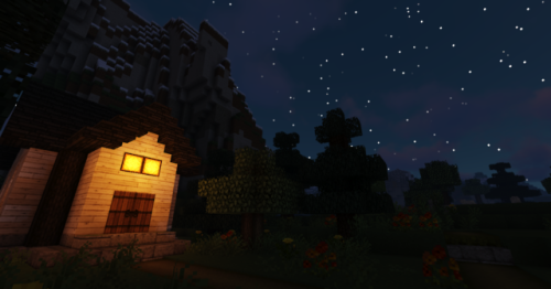 theanxiousalien:You ever get so mad you install a shaders pack and build a little witches cottage?