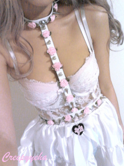 creepyyeha:  ♡  NEW Spiked Flower Harness ♡