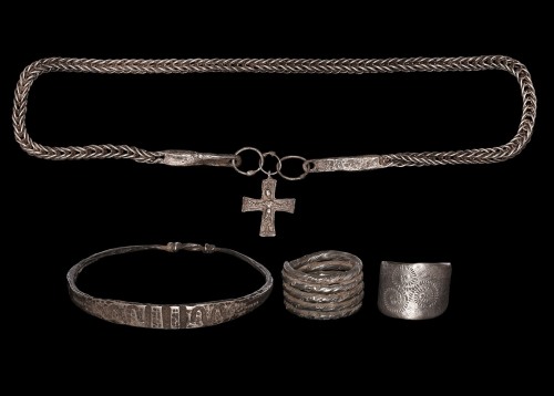 archaicwonder:Extremely Rare Viking ‘Early Christian’Hoard Group, 10th-11th Century AD