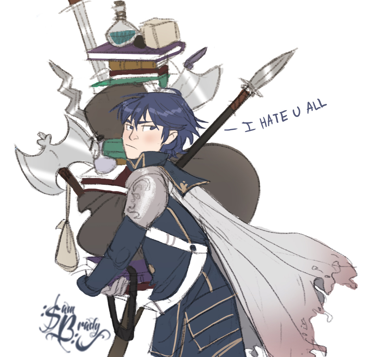 0samwhich:Some fire emblem doodles I did recently. Click for captionsAlso Chrom has