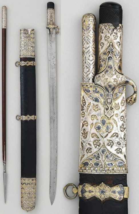 petermorwood:pomaranczbolu:Saber and Jarid (17th Century CE Ottoman Empire) (Met Museum) These littl