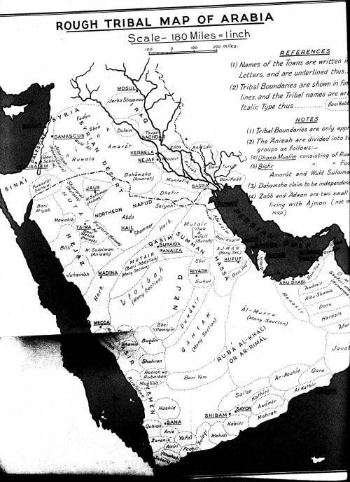 arabswagger:  Tribal Map of Arabia, one of my favorite Maps of the Arabian Peninsula. 