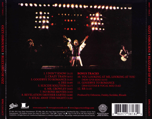 XXX musicsapiens:  Band - Ozzy Osbourne Album - photo