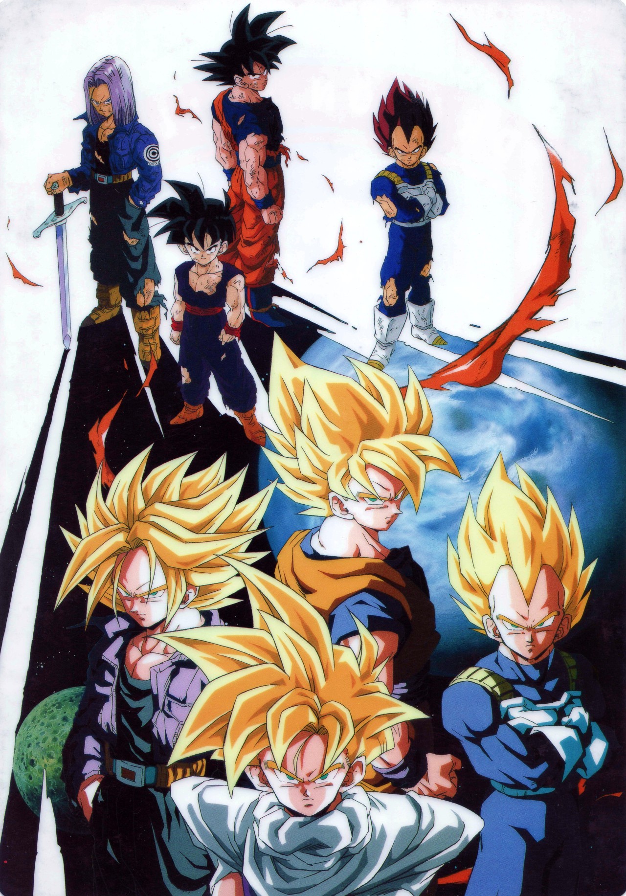 80s90sdragonballart:  jinzuhikari:  Dragon Ball z Shitajiki vintage 1993 HD Published