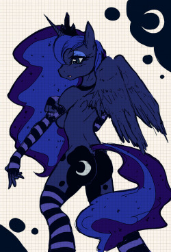 Princess Luna & stocking = !!!BOOM!!!