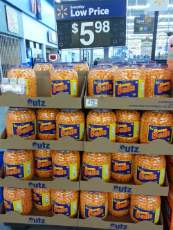 peterwjdibble:  So I was just at WalMart and this was right at the entrance. Couldn’t help but think of those recent demands for the “cheeseball tub character” to return to SU.@jen-iii, @artemispanthar — We are outnumbered.  The universe is becoming