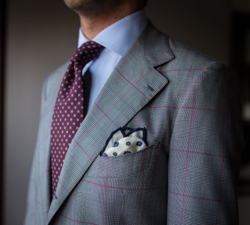 Sartoria Formosa suit - Drapers fabricExquisite trimmings tie