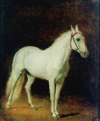 radishshev-art-museum: Белая лошадь. Этюд, Александр Андреевич Иванов, 1820, Radishshev Art MuseumХо