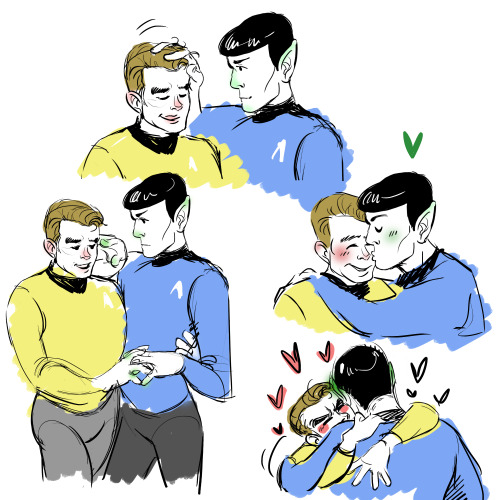 stalenobodykid:Lame doodles of the boys being affectionate. If you listen closely you can hear my he