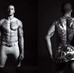 iheart49ersfootball:  Colin put a shirt on. Pictures of you with no shirt on is just torture haha. 