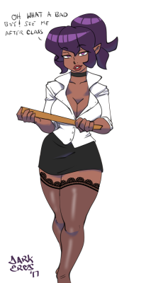 therealfunk:  thedarkeros:@therealfunk‘s oc Vanessa as the naughty teacher ;3 hnnng oh my yes!!! Thanks dude!
