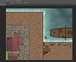 dungeonmapster:  City Docks, wip!
