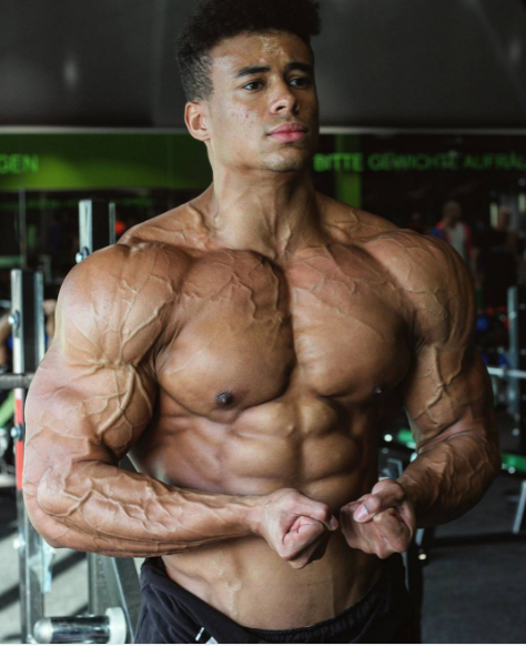 dafyddbach: Austrian Bodybuilder Onome Egger For more muscle hunkery follow @dafyddbach 