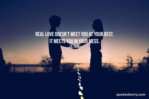 Real love doesn’t meet you at your best. It meets you in your mess.– J.S. ParkFollow us on IG