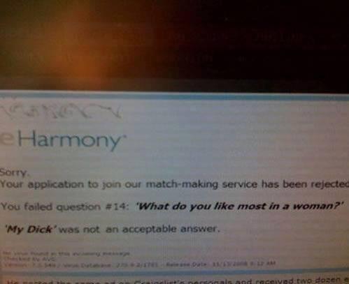 lildicktornado:  just signed up for eharmony 
