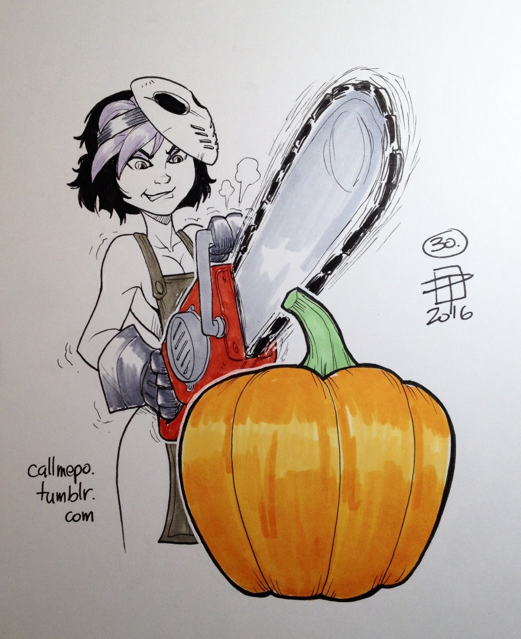 callmepo:  Inktober day 30 - wreck.  One more to go!   &lt; |D’‘‘