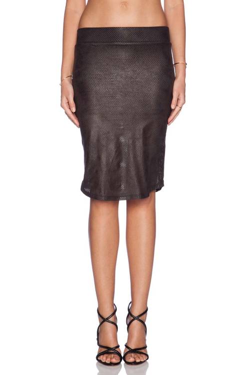 Perforated Leather Pencil SkirtSee what&rsquo;s on sale from Revolve Clothing on Wantering.