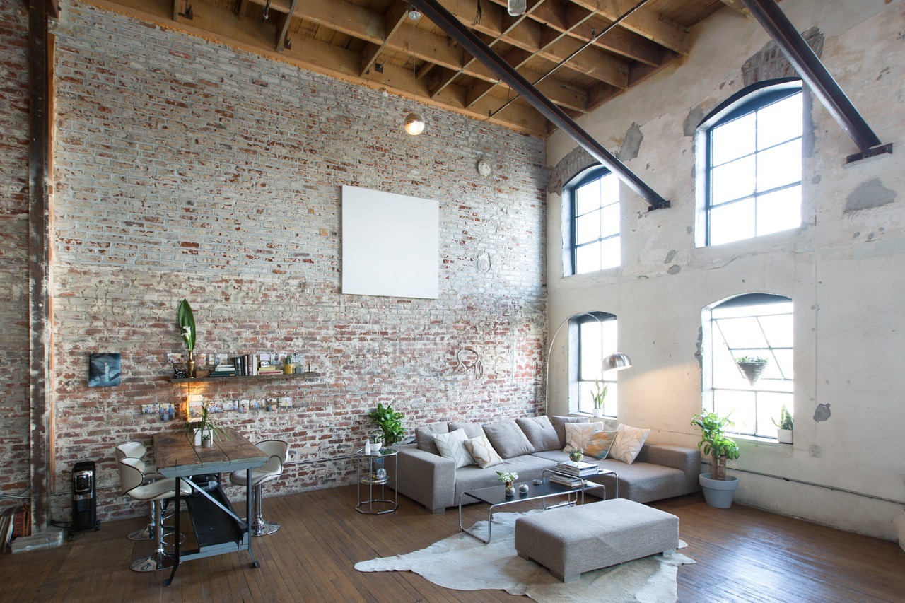 gravityhome:  Brick Loft in Los Angeles (you can also rent it on airbnb)   gravityhomeblog.com