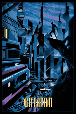 bettyfelon:  Batman Beyond, by Killian Eng (via Mondo’s Batman 75th Anniversary Gallery Show) 