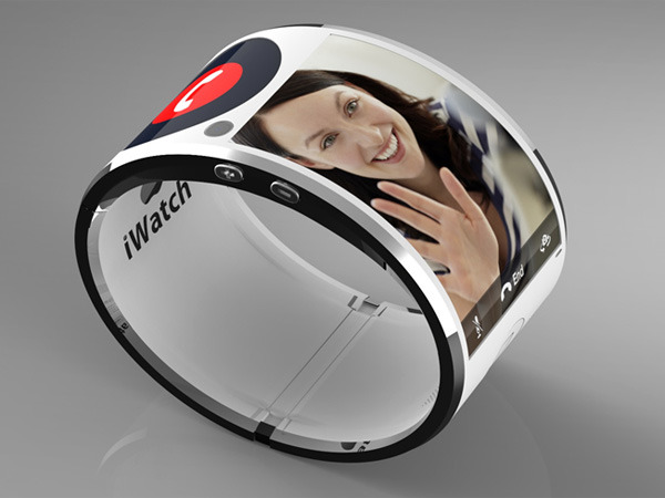 wacky-thoughts:  Futuristic iWatch Concept 