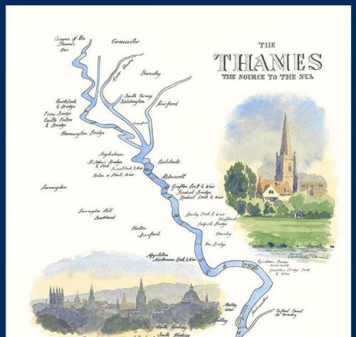 interesting-maps: The Thames: The Source to the Sea. by William Thomas