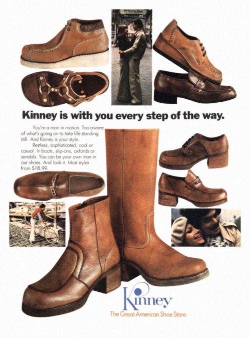 thegikitiki: The Great American Shoe Store…    Kinney Shoes, 1976 