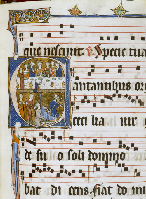 openmarginalis:Leaf from Antiphonary for Abbess of Sainte-Marie of Beaupre, unknown creator, Cambron